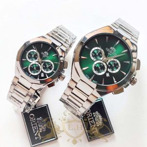 ست ساعت مچی اورینت کرنوگراف تمام استیل مدل ORIENT-STEEL-COUPLE-001