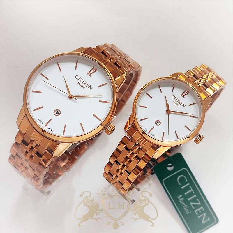 ساعت ست سیتیزن مارتینی موتور ژاپن فول استیل CY-COUPLE-MIYOTA-005