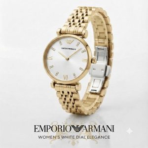 ساعت آمپریو آرمانی زنانه صفحه صورتی موتور ژاپن فول استیل LH-EA-W-JP-002