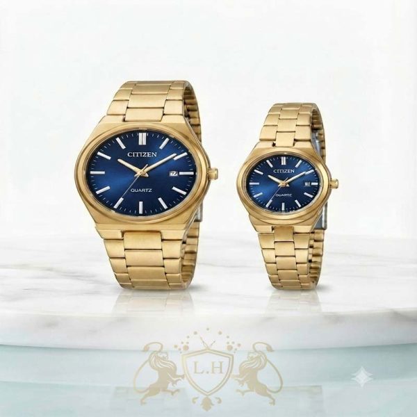 ساعت ست سیتیزن فول استیل با موتور ژاپن CY-COUPLE-MIYOTA-007