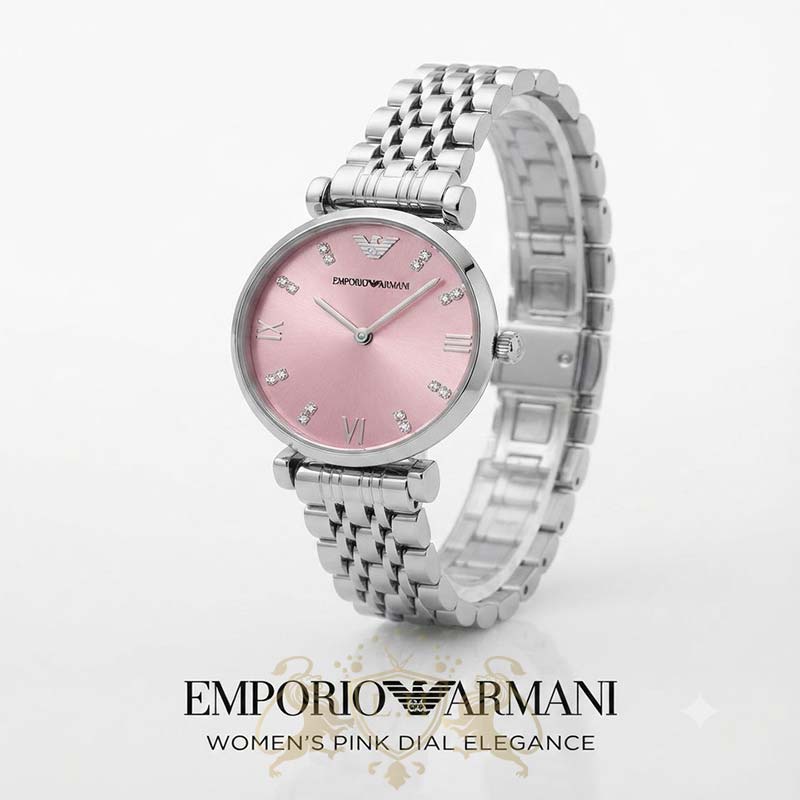 ساعت زنانه امپریو آرمانی فول استیل موتور ژاپن LH-EA-WOMEN-JP-001