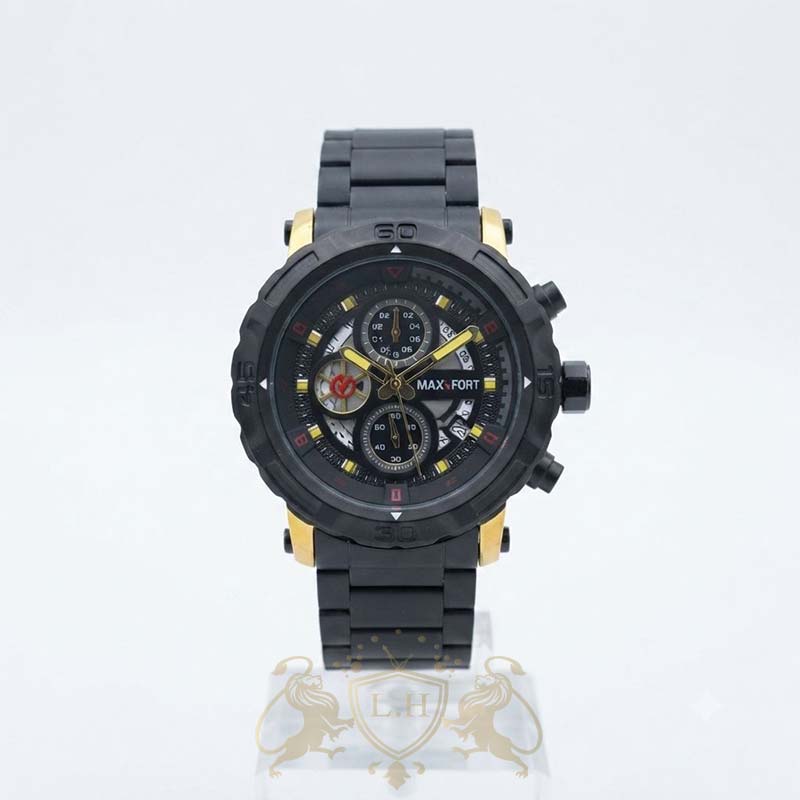 ساعت مکس فورت مردانه موتور ژاپن چهار موتوره کرنوگراف مدل MF-CHRONO-JPN-4M-001