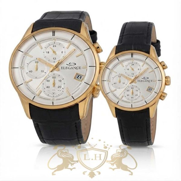 ست ساعت الگانس چهار موتوره کرنوگراف موتور اصل ژاپن LHW-ELE-004