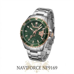 ساعت مردانه نیوی فورس NF9169 اورجینال شرکتی موتور اصل ژاپن فول استیل