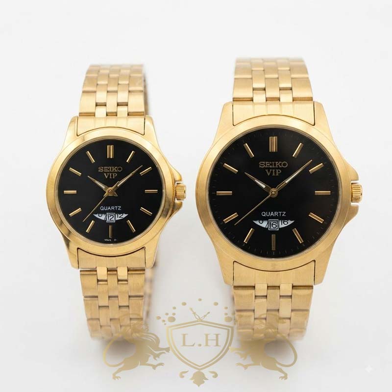 ساعت سیکو ست موتور اصل ژاپن با بند فول استیل SEIKO-SET-JP-002