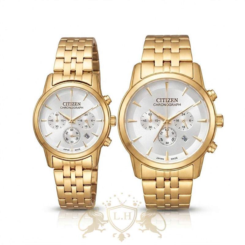 citizen-watch-set-CIT-VL-SET-06 ست ساعت سیتیزن چهار موتوره کرنوگراف موتور ژاپن فول استیل CIT-VL-SET-06