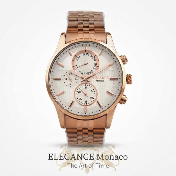 ساعت مردانه الگانس موناکو چهار موتوره کرنوگراف موتور ژاپن LHW-ELG-MNC-001