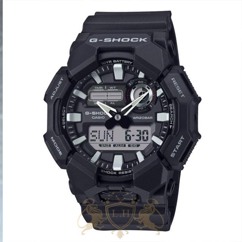 casio-g-shock-ga-010-1a ساعت مردانه کاسیو جی شاک GA-010-1A مشکی با بدنه Carbon Core Guard و باتری 10 ساله