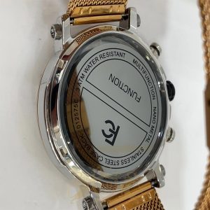 ساعت مردانه لوکس فروچی بند حصیری فول استیل مدل Ferrucci 002