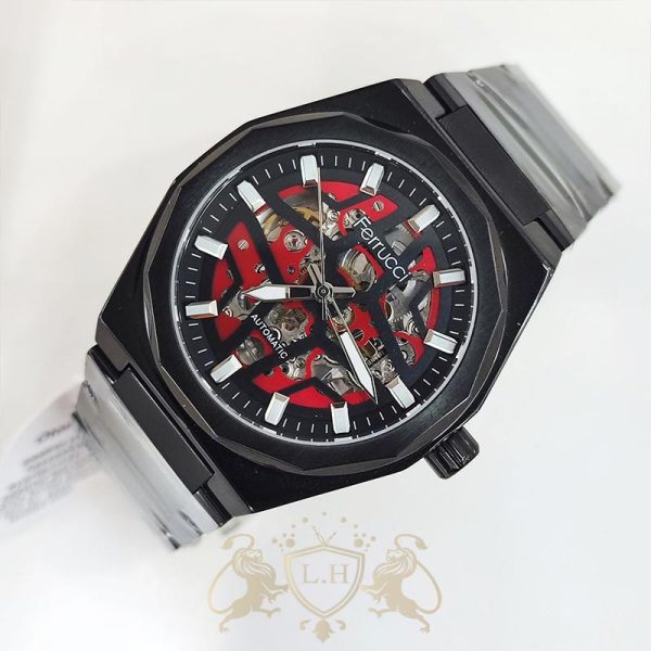 ساعت مردانه فروچی اتوماتیک اوپن هارت فول استیل مدل LH-Ferrucci-003