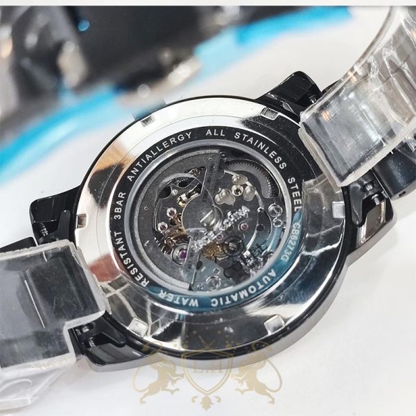 ساعت مردانه کوبل اتوماتیک اسکلتون قلب باز فول استیل cbl-m-003