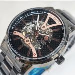 ساعت مردانه کوبل اتوماتیک اسکلتون قلب باز فول استیل cbl-m-003