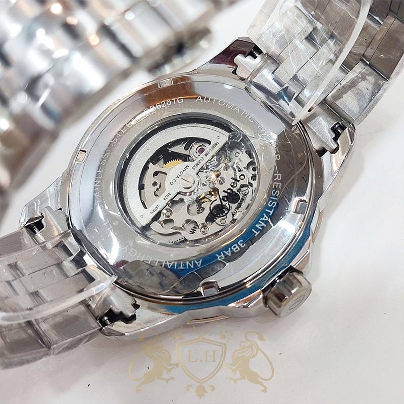 ساعت مردانه کوبل اتوماتیک اسکلتون فول استیل 316 مدل cbl-m-002