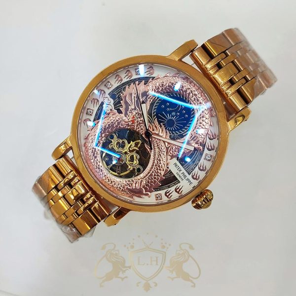 ساعت مردانه اتوماتیک پتک فیلیپ فول استیل پشت شیشه‌ای pp-m-004